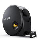 Deli 1 Pcs 3/5 M Black Carcon Steel Digital Tape Measure Multipurpose Household Hand Tool Woodworking Portable Measuring Tools