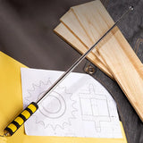 Deli 1 Pcs Adjustable Empty Drum Hammer Floor Test Rod Inspection Room Metal Testing Tools Multifunctional Telescopic Hammer