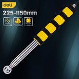 Deli 1 Pcs Adjustable Empty Drum Hammer Floor Test Rod Inspection Room Metal Testing Tools Multifunctional Telescopic Hammer