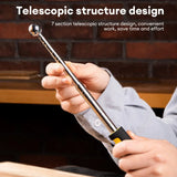 Deli 1 Pcs Adjustable Empty Drum Hammer Floor Test Rod Inspection Room Metal Testing Tools Multifunctional Telescopic Hammer