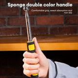 Deli 1 Pcs Adjustable Empty Drum Hammer Floor Test Rod Inspection Room Metal Testing Tools Multifunctional Telescopic Hammer