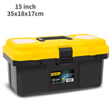 Deli 1 Pcs Multiple Specifications Double Layer Tools Storage Boxes Multifunctional Workers Portable Handle Tool Box Organizers