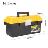 Deli 1 Pcs Multiple Specifications Double Layer Tools Storage Boxes Multifunctional Workers Portable Handle Tool Box Organizers