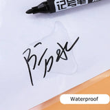 Deli 10/Lot Permenent Markers Pen 1.5MM Fine Point Waterproof CD  Whiteboard Pen 3 Color Crude Nib маркеры for Office Stationery
