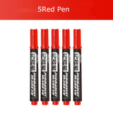 Deli 10/Lot Permenent Markers Pen 1.5MM Fine Point Waterproof CD  Whiteboard Pen 3 Color Crude Nib маркеры for Office Stationery