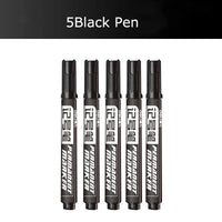 Deli 10/Lot Permenent Markers Pen 1.5MM Fine Point Waterproof CD  Whiteboard Pen 3 Color Crude Nib маркеры for Office Stationery