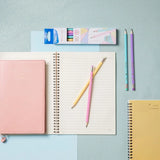 Deli 12 PCS/Box Graphite Pencil HB 4 Colors Case School Student Art Supplies EC025-HB