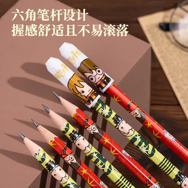 Deli 12pcs 0.5mm Black Ink Office Stationery Supplie Harry Potter Gel Pen