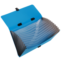 Deli 13 Grid Organ Bag Folder Data Classification Artifact File Bag Test Paper Storage Bag Large Capacity for School Office