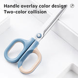 Deli 145mm Double Color Scissors Macaron Desk Stationary Scissors Student Office School Europe Style Fashion Stationery Supplies