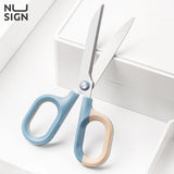 Deli 145mm Double Color Scissors Macaron Desk Stationary Scissors Student Office School Europe Style Fashion Stationery Supplies