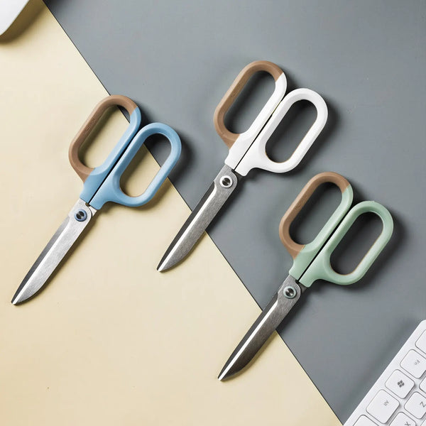Deli 145mm Double Morandi Color Scissors Album Craft Desk Europe Style –  AOOKMIYA