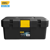 Deli 15/18 Inch Tool Box Double Layer Large Capacity Household Storage Box Multifunctional Electrician Tool Case Organizer