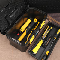 Deli 15/18 Inch Tool Box Double Layer Large Capacity Household Storage Box Multifunctional Electrician Tool Case Organizer