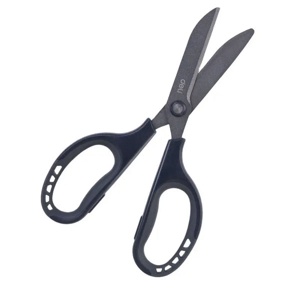 Deli 170mm Teflon Scissors Anti Stick Anti Rust Office Home