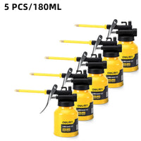 Deli 180ML 250ML 350ML 500ML Long Nozzle Oiler Greasing Oil Can Gear Lubrication High Pressure Pump Grease Guns Car Repair Tool