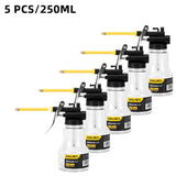 Deli 180ML 250ML 350ML 500ML Long Nozzle Oiler Greasing Oil Can Gear Lubrication High Pressure Pump Grease Guns Car Repair Tool