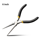 Deli 1Pcs Mini Pliers Wire Cutter Clamping Stripping Wire Crimping Tool Cable Cutters Long Nose Pliers for Jewelry Making Tools