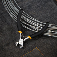 Deli 1Pcs Portable Durable Carbon Steel Forging Jewellery Pliers Light Weight Mini Pliers Hand Tools Round Flat Long Nose Pliers