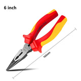 Deli 1Pcs Set 1000V VDE Insulation Diagonal Pliers Multifunctional Pliers Long Nose Pliers Wire Cutters Electrician Hand Tools