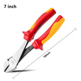 Deli 1Pcs Set 1000V VDE Insulation Diagonal Pliers Multifunctional Pliers Long Nose Pliers Wire Cutters Electrician Hand Tools