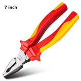 Deli 1Pcs Set 1000V VDE Insulation Diagonal Pliers Multifunctional Pliers Long Nose Pliers Wire Cutters Electrician Hand Tools