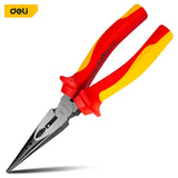 Deli 1Pcs Set 1000V VDE Insulation Diagonal Pliers Multifunctional Pliers Long Nose Pliers Wire Cutters Electrician Hand Tools