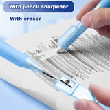 Deli 2.0mm Mechanical Pencil Set HB 2B Pencils Lead Refills for Kids Drawing Handwriting Posture Correction Automatic Pencil