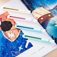 Deli 2054 Color Art Knife Small Fresh Cartoon Paper Cutter Art Knife Student Paper Cutter Wallpaper Knife