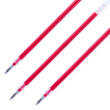 Deli 20Pcs/lot Gel Pen Refill 0.7mm Ink Black Red Colors Refills Writing Signature School Stationery Supplies Pen Core Gift