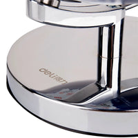 Deli 2165# 30cm (11.8") Teaching Globe with LED lamp Stainless steel support  base English & Chinese printing relief surface