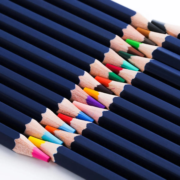 Deli 24 Professional Colored Pencil Set Pencils Water Soluble Sketchin –  AOOKMIYA