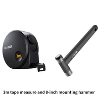 Deli 2Pcs 3m Black Digital Steel Measure Tape Sets High-carbon Steel Material Pliers/hammer/wrench/knife Household Hand Tools