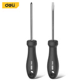 Deli 2pcs Hand Tool Set Screwdriver Household Plum Screwdriver Large Full Cross Flat Head Dual-use Screwdriver Screwdriver Set