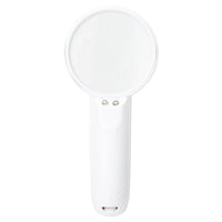 Deli 3.5X Portable Handheld Magnifying Glass White Color Seniors Magnifying Lens for Kids Reading Science Nature Exploration