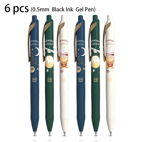 Deli 3/6/9pcs Harry Potter Gel Pen 0.5mm Quick-Drying Black Ink High Q –  AOOKMIYA