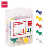 Deli 35 PCS/Box Push Pin 23mm 5 Colors Office School Stationery E0021