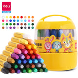 Deli 36 Colors Oil Pastels Colored Pencil Oil Pastels Color Wax Crayon Color Pen Paiting Pencil 12-36 Colors Optional Kids Gift