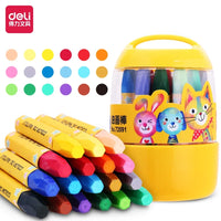 Deli 36 Colors Oil Pastels Colored Pencil Oil Pastels Color Wax Crayon Color Pen Paiting Pencil 12-36 Colors Optional Kids Gift