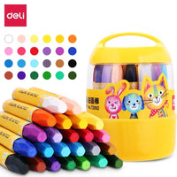 Deli 36 Colors Oil Pastels Colored Pencil Oil Pastels Color Wax Crayon Color Pen Paiting Pencil 12-36 Colors Optional Kids Gift