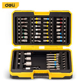 Deli 39 In 1 Screwdriver Set Precision Screwdriver Bits Kit Multi-functional Rainbow Batch Head Portable Ratchet Screwdriver Set