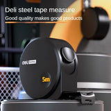 Deli 3m 5m Manual High Precision Household Woodworking Plumber Steel Tape Measure Thickening Self Locking Measuring Tape Tools