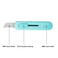 Deli 3pcs/bag Cute Mini Utility Knife Pocket knife Paper Box Cut letter Opener DIY Art Tools Creative Stationery School Supplies