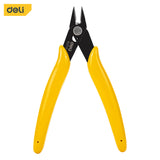 Deli 4.5 Inch Tools Plastic Cutting Nippers Non Slip Handle Wire Cutting Multi Function Electrician Repairing Pliers Hand Tool