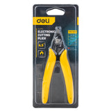 Deli 4.5 Inch Tools Plastic Cutting Nippers Non Slip Handle Wire Cutting Multi Function Electrician Repairing Pliers Hand Tool