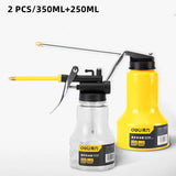 Deli 4 Size High Pressure Pump Grease Guns Manual Pot Oiler Long Nozzle Gear Oil Filler Watering Can Oil Pot Car Repair Tools