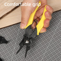 Deli 4 in 1 Circlip Pliers Set Snap Ring Pliers Nozzle Pliers Multi Crimping Tools Removable Plier Head Retaining Snapling Flyer