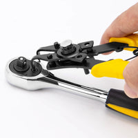 Deli 4 in 1 Circlip Pliers Set Snap Ring Pliers Nozzle Pliers Multi Crimping Tools Removable Plier Head Retaining Snapling Flyer