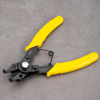 Deli 4 in 1 Circlip Pliers Set Snap Ring Pliers Nozzle Pliers Multi Crimping Tools Removable Plier Head Retaining Snapling Flyer