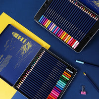 Deli 48/72 Colored Wooden Pencil Colored Pencil Iron Box Painting Artistic Supplies For School Drawing Pencil Set